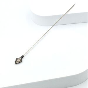 Antique Art Deco fan hat pin